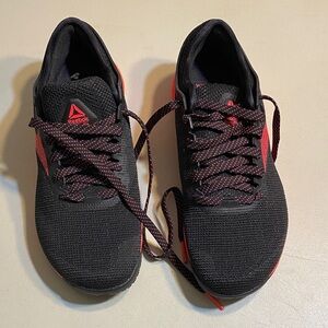Reebok Black and Red Men's Sneakers